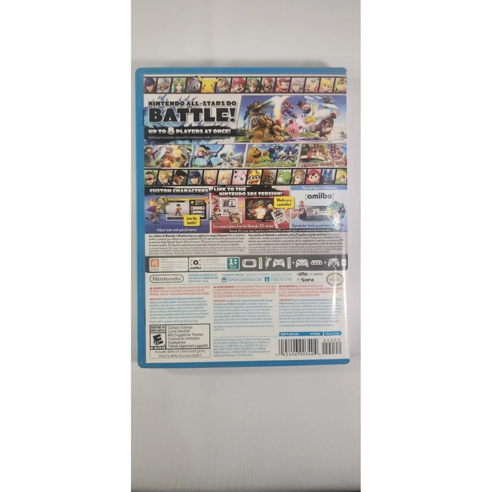 Super Smash Bros Nintendo Wii U WUP P AXFE CIB Complete with Manual